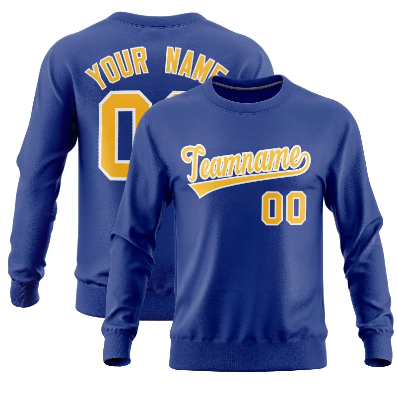 Custom Royal Classic Style Personalized Uniform Pullover Hoodie