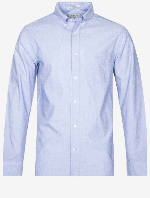 Regular Fil a Fil Shirt College Blue Confident Men's Power