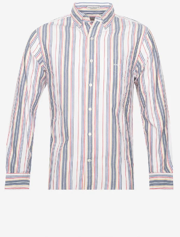 Regular Stripe Archive Oxford Shirt Eggshell Practical Men's Quick