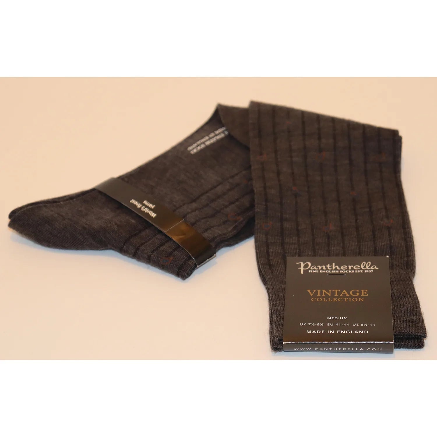 Pantherella Socks (Pemberton Dark Grey Mix) Dapper Men's 1920S
