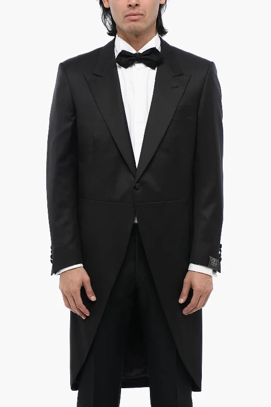 Corneliani Virgin Wool Peak Lapel Mantua Ceremony Groom Blazer