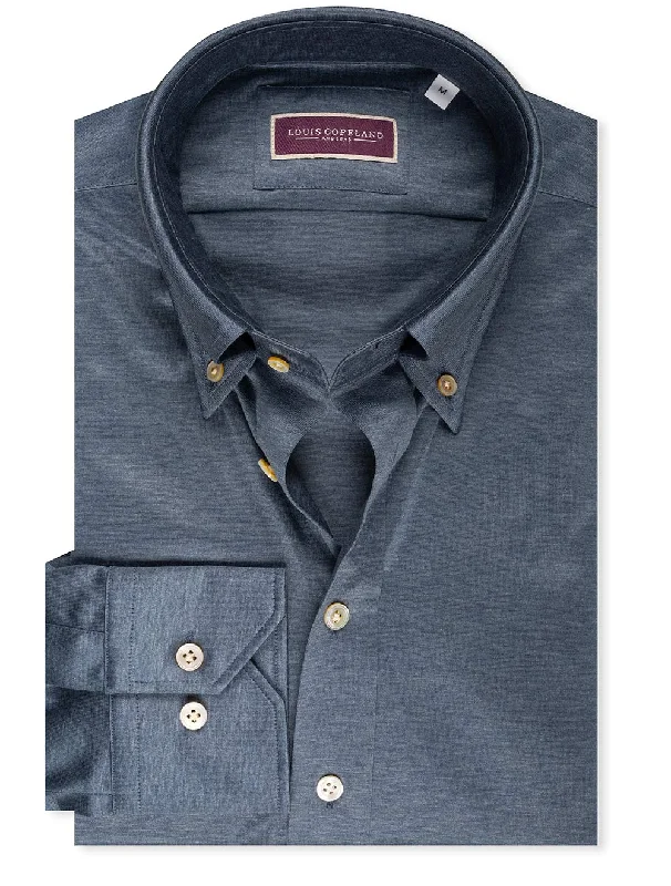 Buttondown Stretch Shirt Petrol Cool Men's Skate