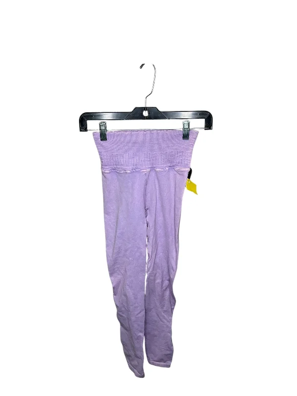 Athletic Leggings By Free People In Purple, Size: Xs Trendy Men's Scandinavian
