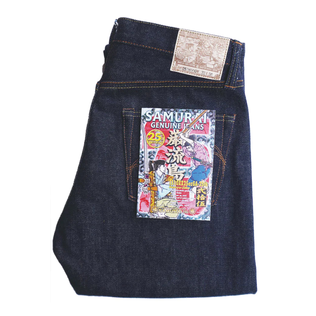 Samurai Jeans - S510XX25OZGA-25TH ANNIVERSARY GAN-RYU-JIMA MODEL (ONE WASH) Cool Men's Skate