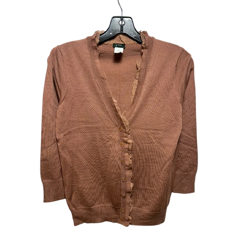 Silk & Merino Wool Sweater Cardigan By J. Crew In Tan, Size: S Vacation