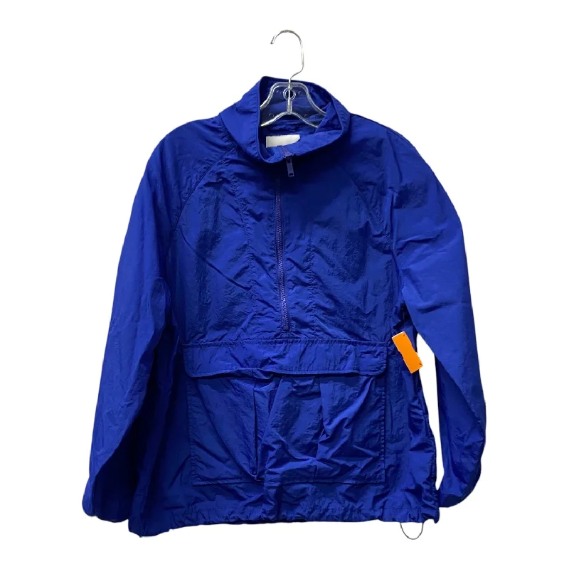 Athletic Jacket By Banana Republic In Blue, Size:S Beach