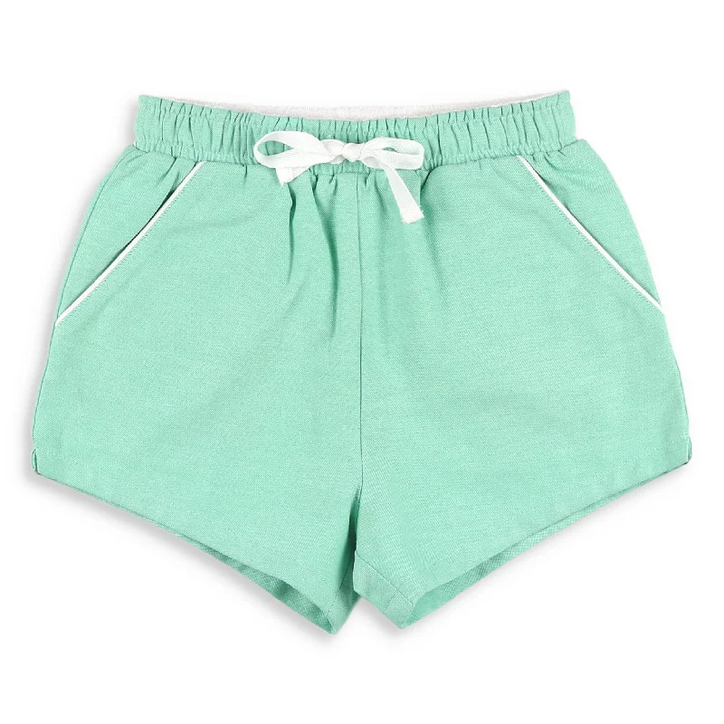 Boys Shrimp Shorts - Green Oxford Modern Men's 