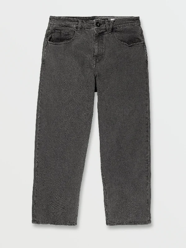 Billow Loose Tapered Fit Jeans - Black Ozone Luxurious Men's High