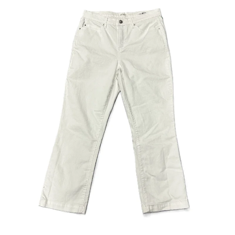 White Jeans Designer By Nicole Miller, Size: 8 Modern Men's 