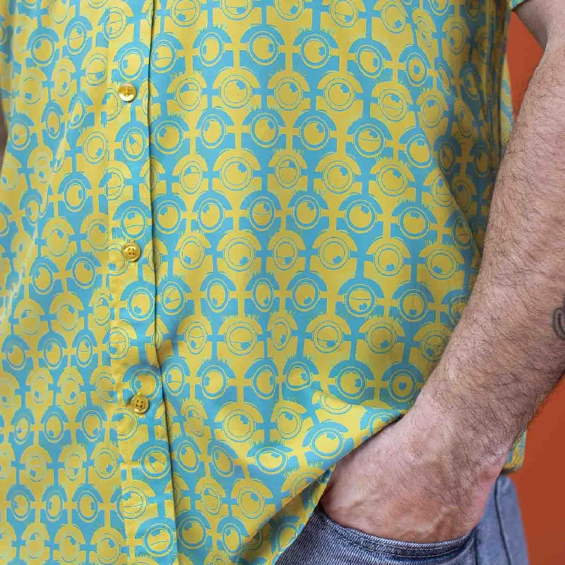 Minions "For Your Eye Only" – KUNUFLEX Short Sleeve Shirt Sharp Men's Italian