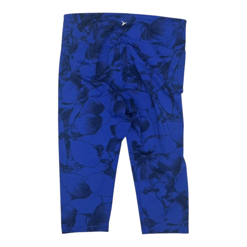 Athletic Leggings By Old Navy In Blue, Size:Xxxl Stylish Men's Tropical 