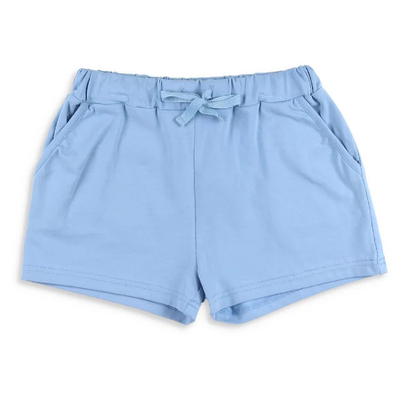 Boys Knit Shorts - Alys Beach Blue Streetwear Style