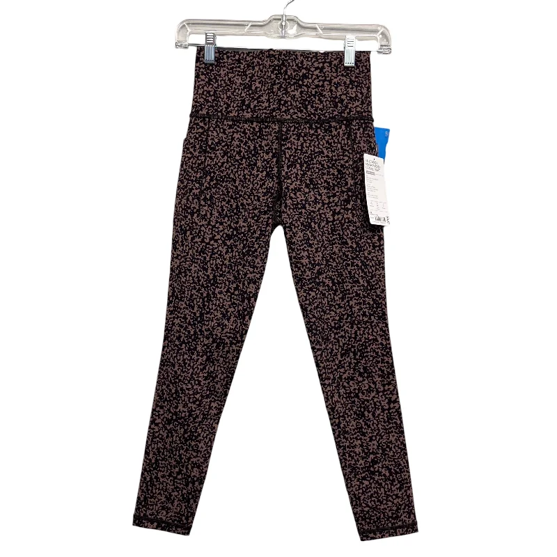 Athletic Leggings By Athleta In Animal Print, Size:Xs Polished Men's Satin