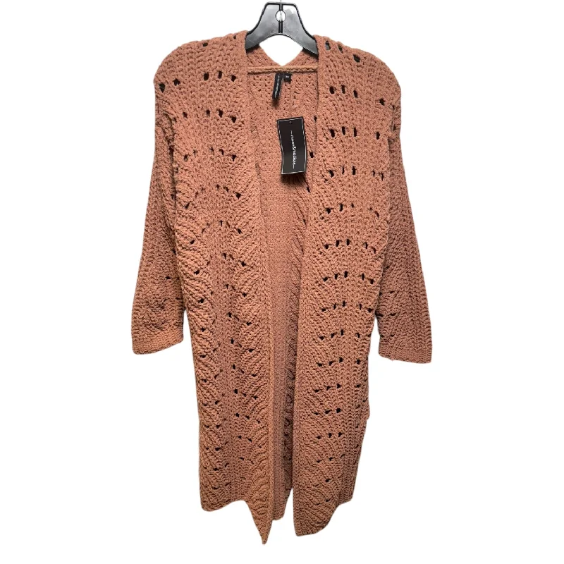 Sweater Cardigan By Moon & Madison In Brown, Size: Xs Laid