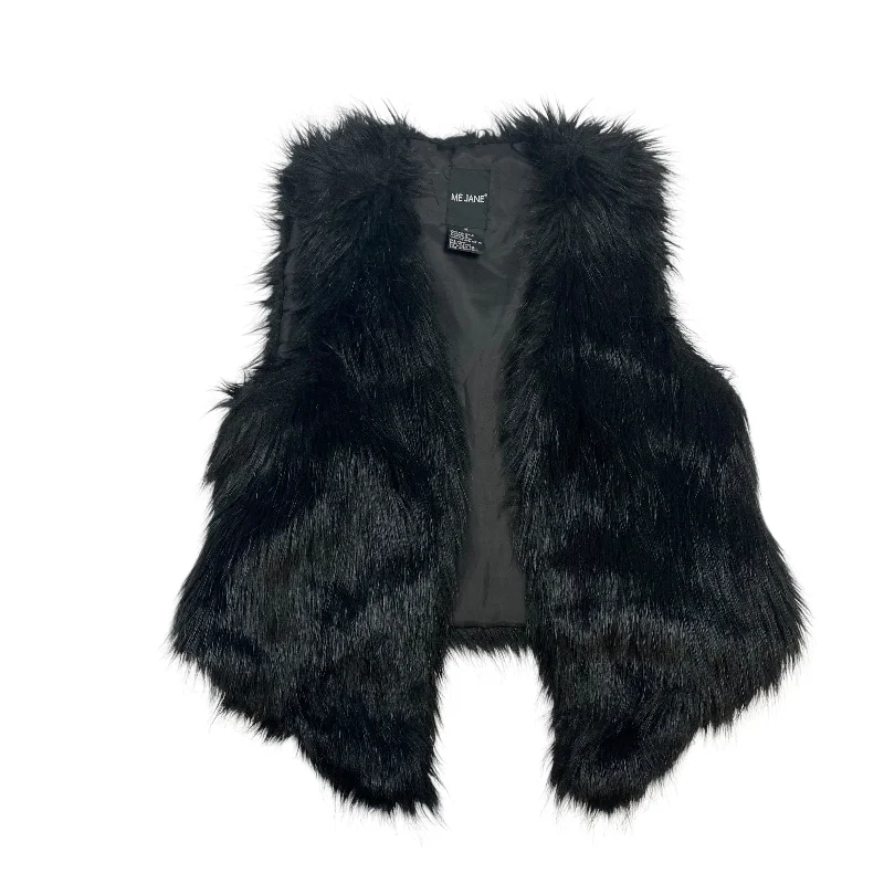 Vest Faux Fur & Sherpa By Me Jane In Black, Size: M