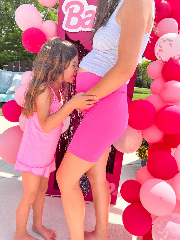 Hot Pink Mom Biker Shorts