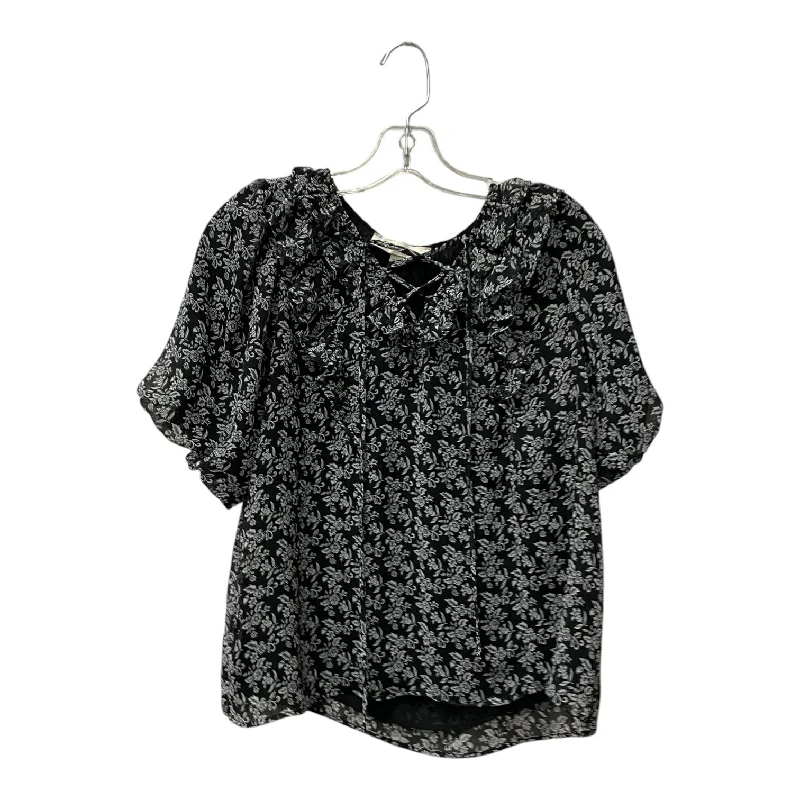 Top Ss By Loft In Black, Size:Mp Elegant Men's Cashmere