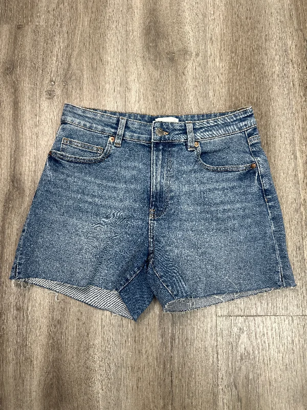 Shorts By H&m In Blue Denim, Size: M Trendy Men's Scandinavian