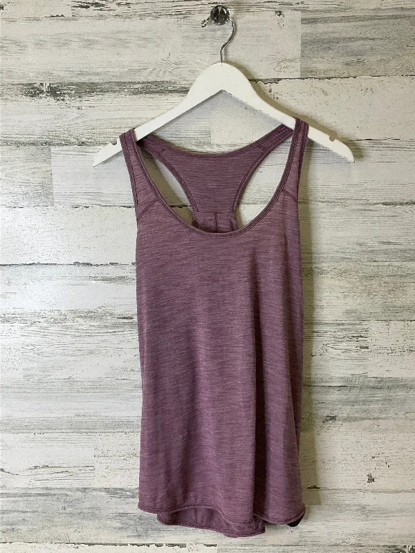 Athletic Tank Top By Lululemon In Purple, Size: M Monochromatic All