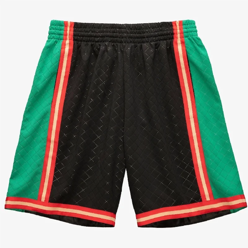 Men's Neapolitan Swingman La Lakers Shorts In Black Vacation