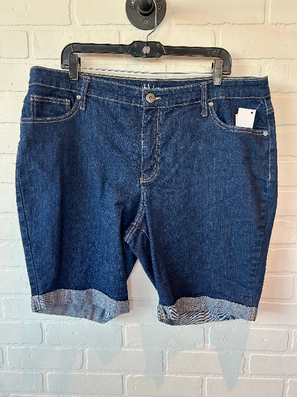 Blue Denim Shorts Style And Company, Size 1x Stylish Men's Tropical 