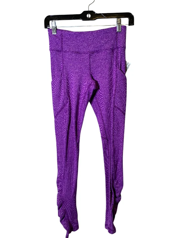 Athletic Leggings By Lululemon In Purple, Size: 4 Adventure