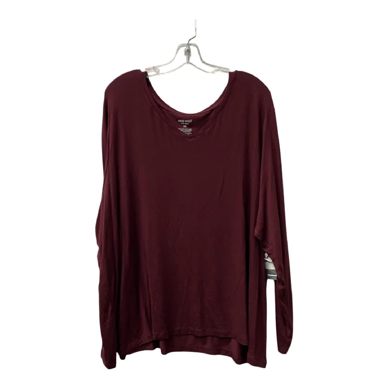 Top Ls By Nine West In Red, Size:3X Practical Men's Quick