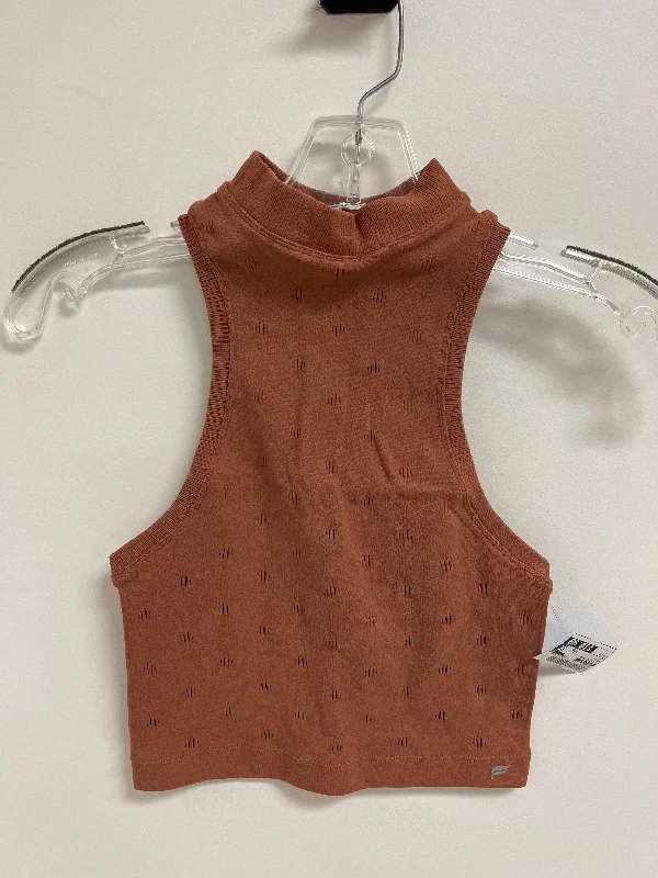 Athletic Tank Top By Fabletics In Brown, Size: Xs Stylish Men's Neon