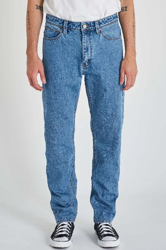 Abrand Mens A Straight Temper Blue Jean Mid Vintage Indigo Elegant Men's Cashmere