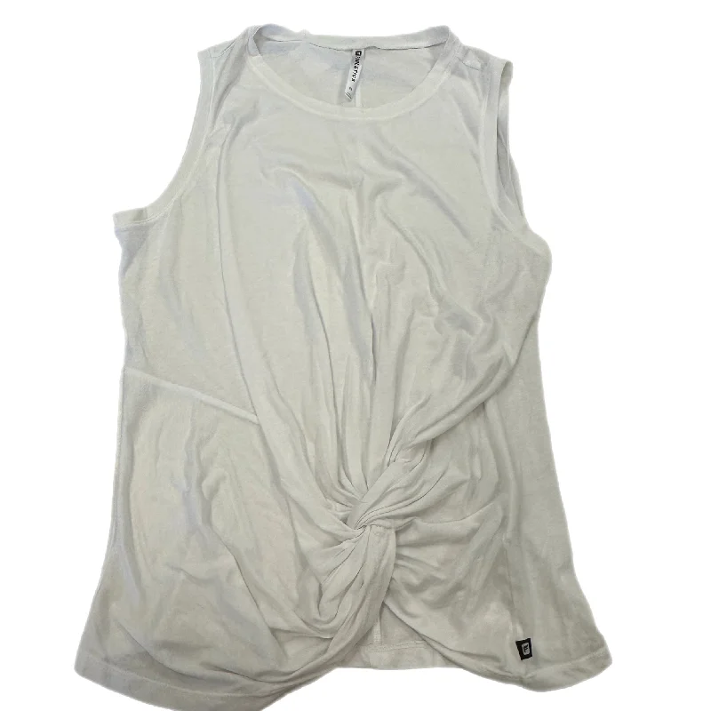 Athletic Tank Top By Fabletics In White, Size: M Dynamic Men's Moto
