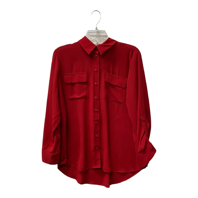 Top Ls By Investments In Red, Size:Lp Relaxed Men's Beach