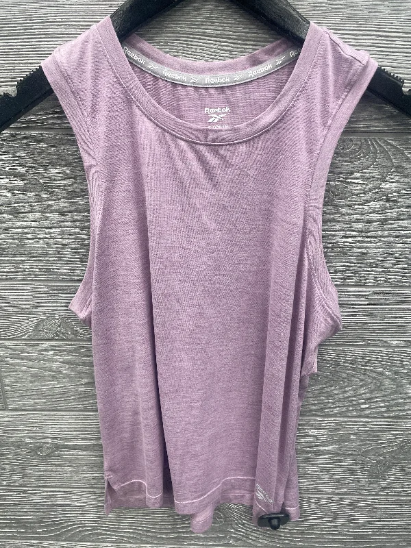 Athletic Tank Top By Reebok In Purple, Size: S Cool Men's Skate