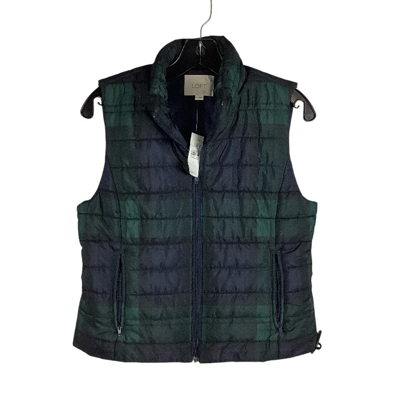 Vest Puffer & Quilted By Loft In Green, Size: S