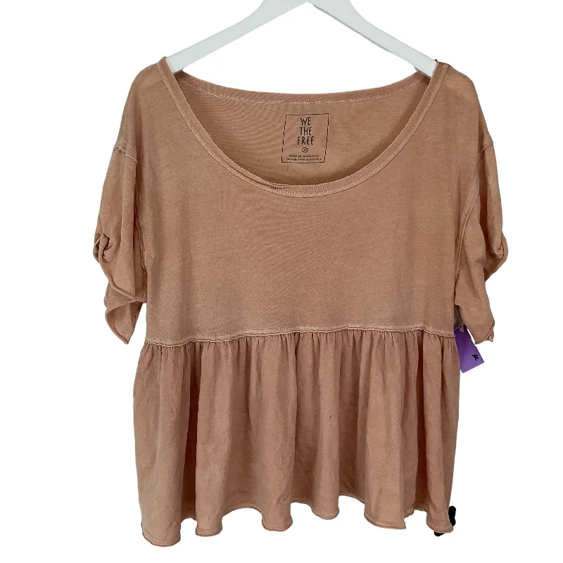 Pink Top Short Sleeve We The Free, Size Xs Organic