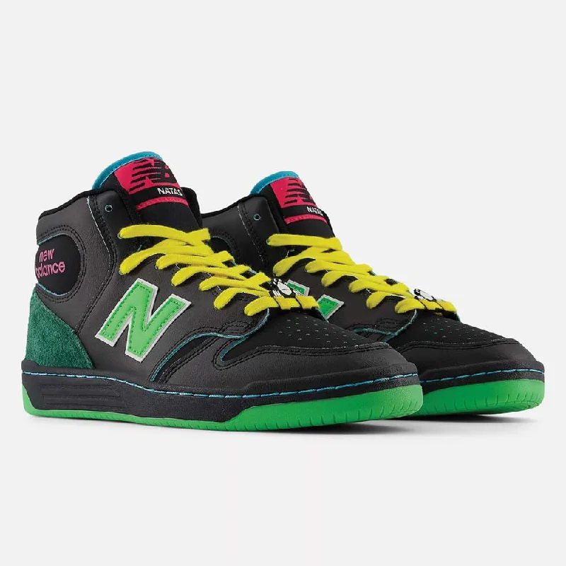 New Balance Numeric 480 Natas High Skate Shoes - Black Unique Men's Patch