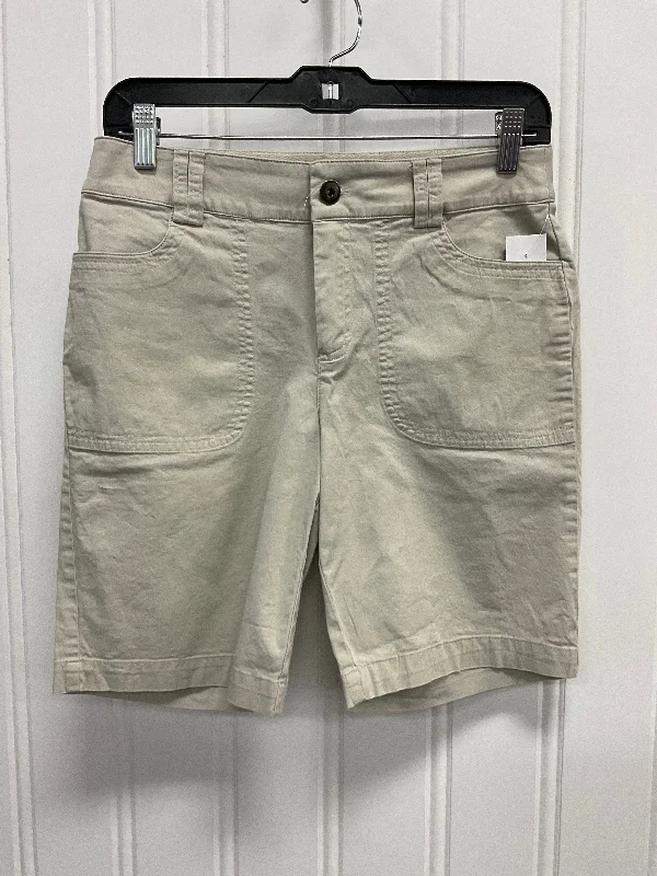 Shorts By Christopher And Banks In Beige, Size:4 Monochromatic Office Style