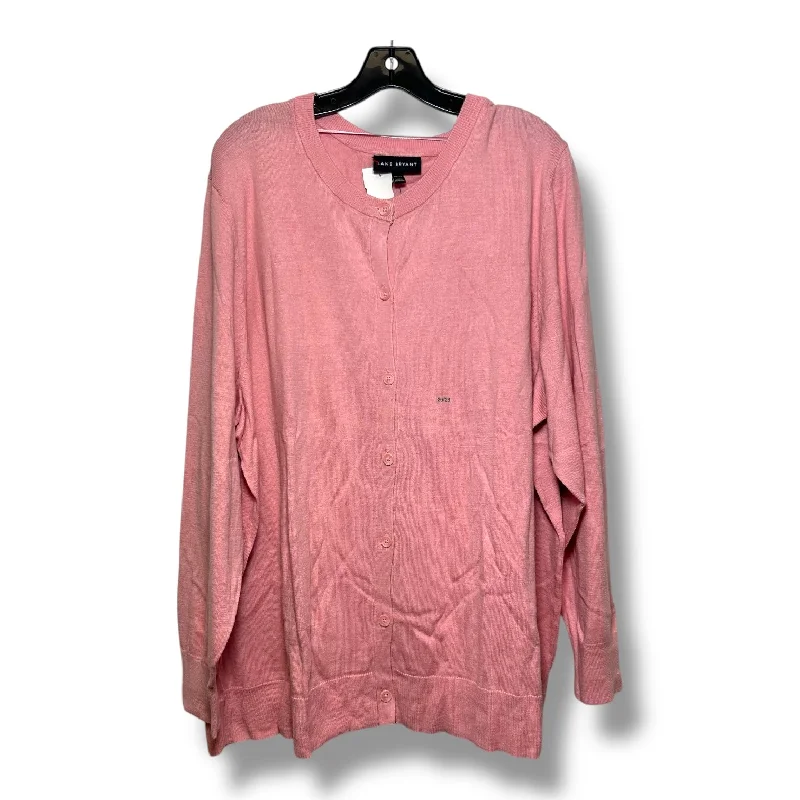 Cardigan By Lane Bryant In Pink, Size: 3x Sleek Men's Metallic