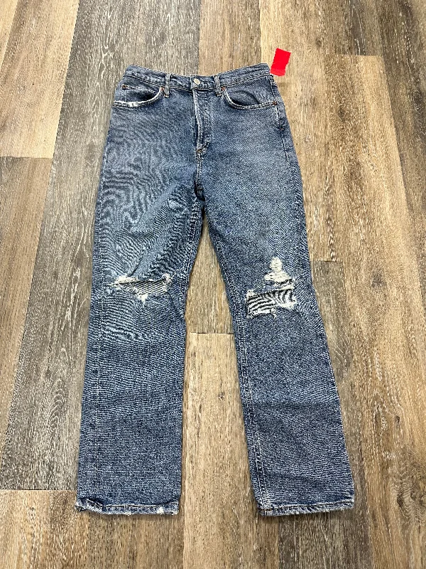 Blue Denim Jeans Designer Agolde, Size 2 Minimalist Men's Casual 