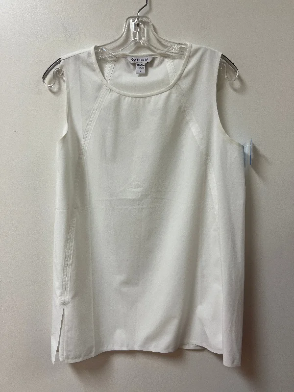 Athletic Tank Top By Athleta In White, Size: M Trendy Men's Oversized