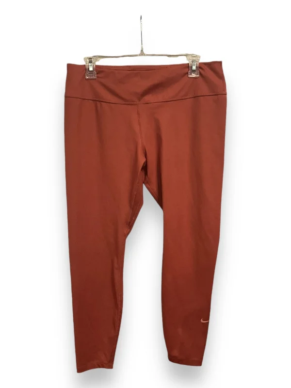 Athletic Leggings By Nike Apparel In Red, Size: Xl Adventure