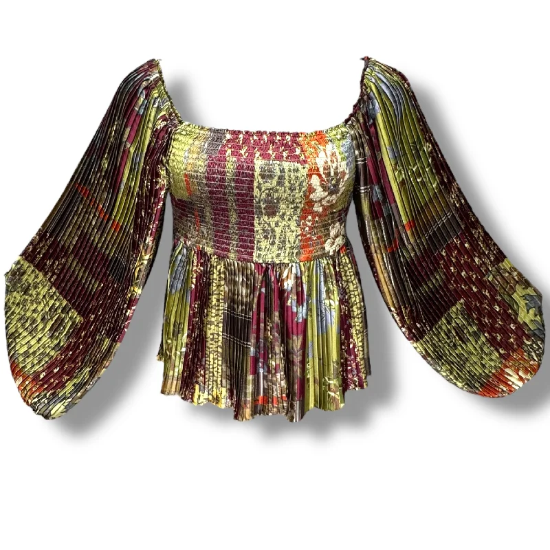 Tara Smocked Blouse By Let Me Be X Anthropologie In Floral Print, Size: 8 Cozy Men's Winter