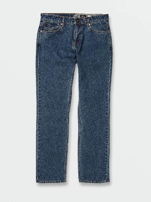 Solver Modern Fit Jeans - Indigo Ridge Wash Sharp Men's Italian