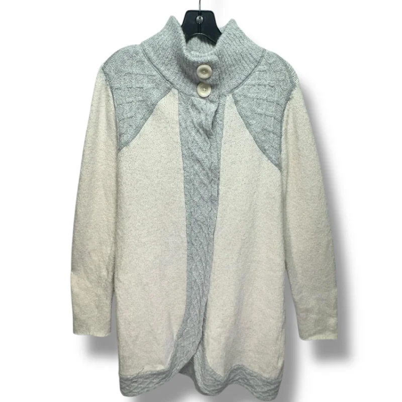 Sweater Cardigan By Prana In Cream, Size: Xl Polished Men's Satin
