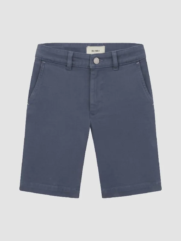 Boys Jacob Chino Short In Stone Blue Stylish Men's Neon