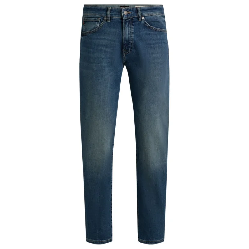 Maine regular-fit jeans in blue super-stretch denim Traditional Men's Wool