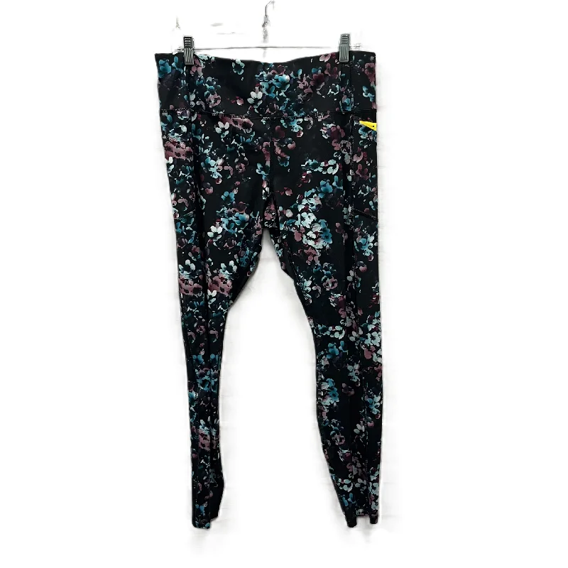 Athletic Leggings By Avia In Black, Size: Xl Monochromatic Office Style