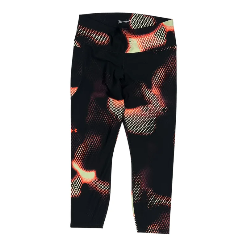 ATHLETIC LEGGINGS CAPRIS by UNDER ARMOUR In BLACK & ORANGE, Size: XL Earthy Men's Hemp