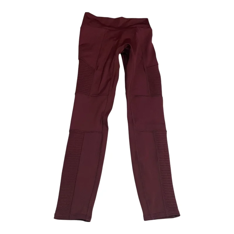 Athletic Leggings By Fabletics In Red, Size: S Earthy Men's Sustainable 