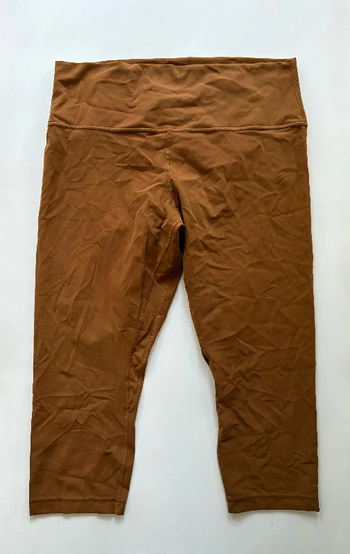 Athletic Leggings By Lululemon In Rust, Size: Xl Preppy Men's College