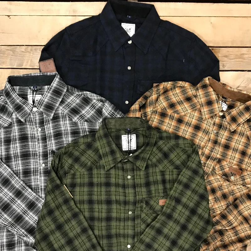 Expedition Thin Plaid Shirt Casual Men's Short